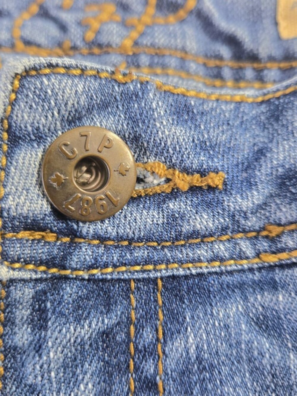 Chip & Pepper Jeans SIZE 5 Women-Junior Low Rise Flare  W28 L31 Y2K Medium Wash - Picture 10 of 16